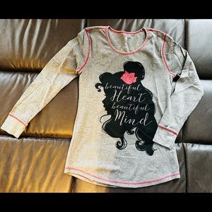 Disney Store Belle long sleeve top, like new